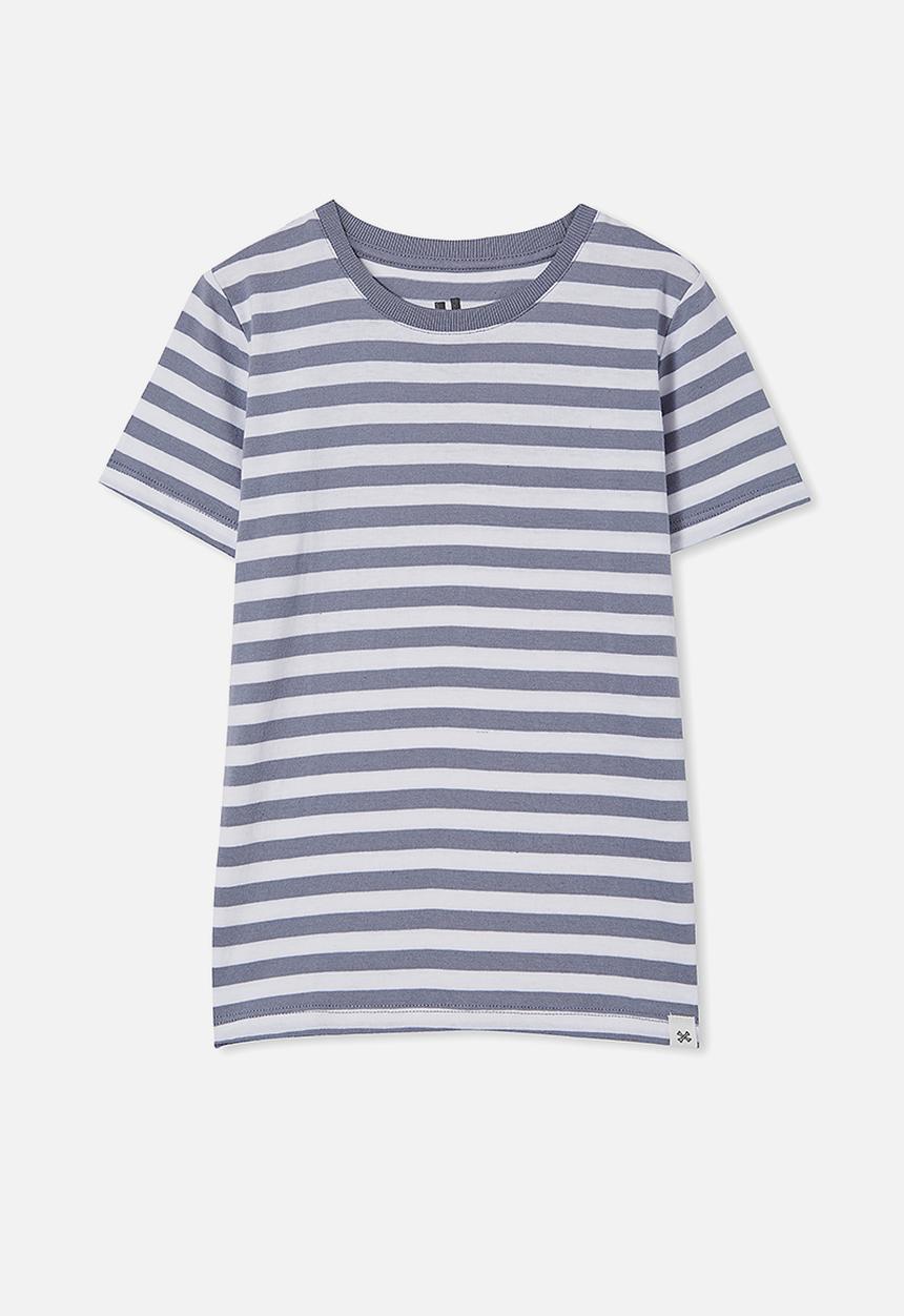 Cotton On - Core short sleeve tee - grey & white