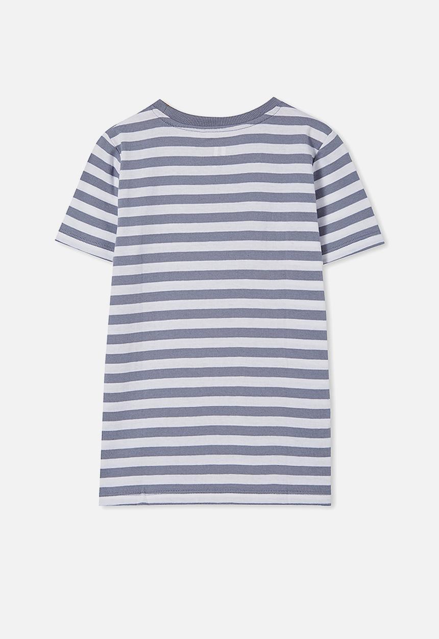 Cotton On - Core short sleeve tee - grey & white