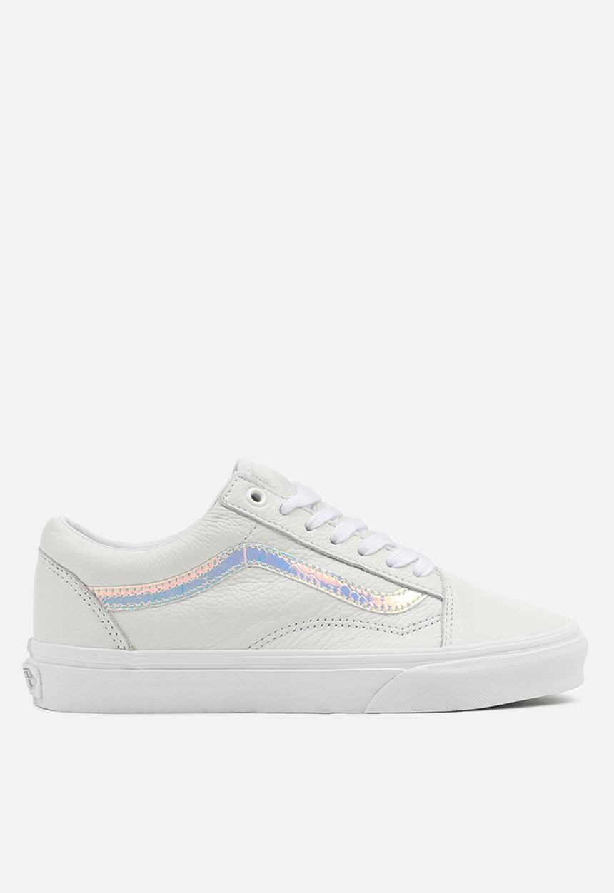 Vans - Old skool - (holo sidestripe) white/true white