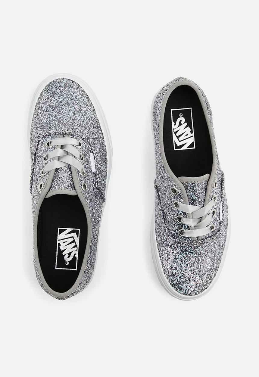 Vans - Authentic - (shiny party) silver/true white