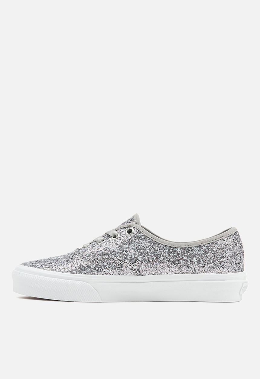 Vans - Authentic - (shiny party) silver/true white