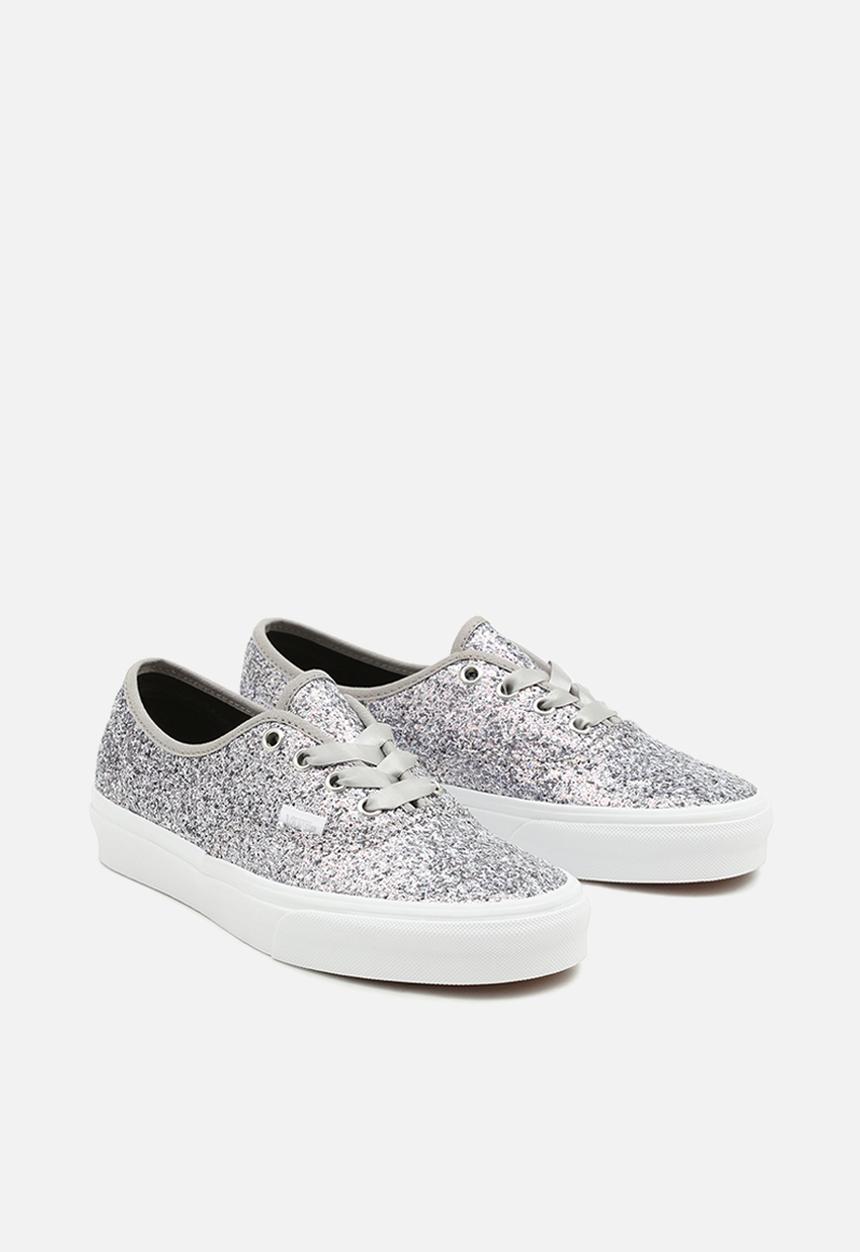 Vans - Authentic - (shiny party) silver/true white