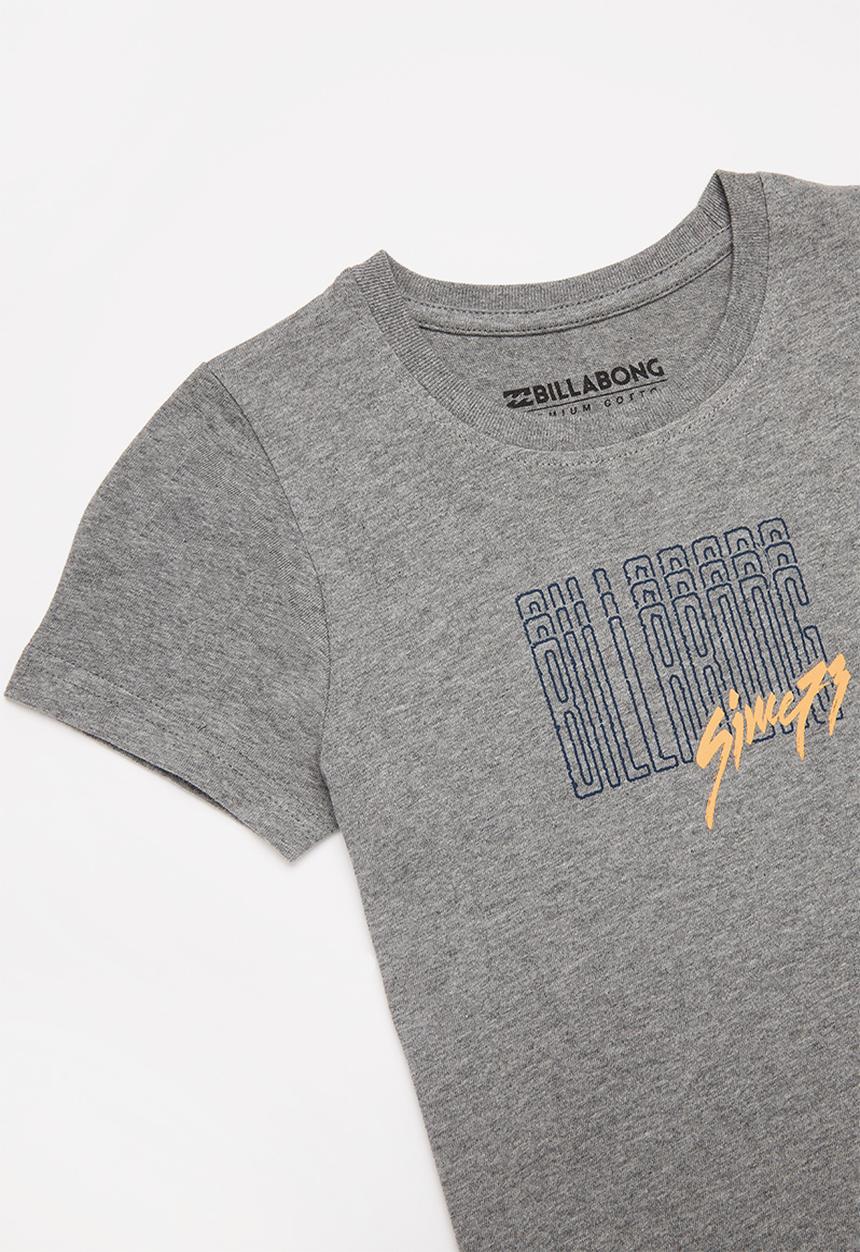 Billabong  - Groms graphic tee - grey