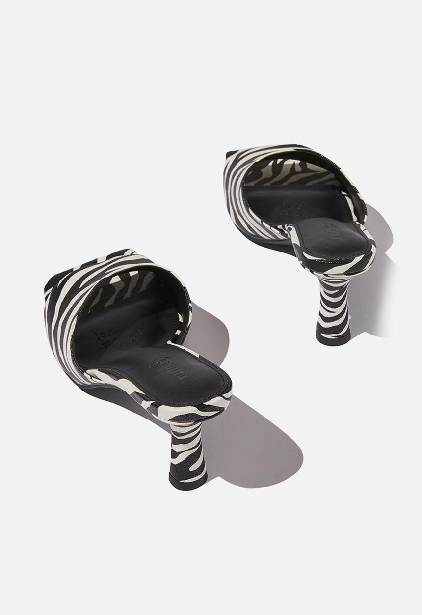 Cotton On - Elsie minimal mule - zebra print pu
