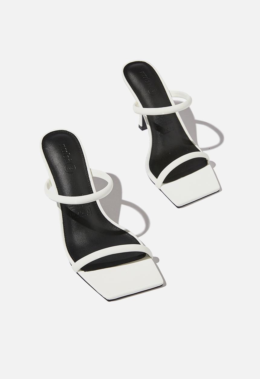 Cotton On - Daria tubular mule - white shiny pu