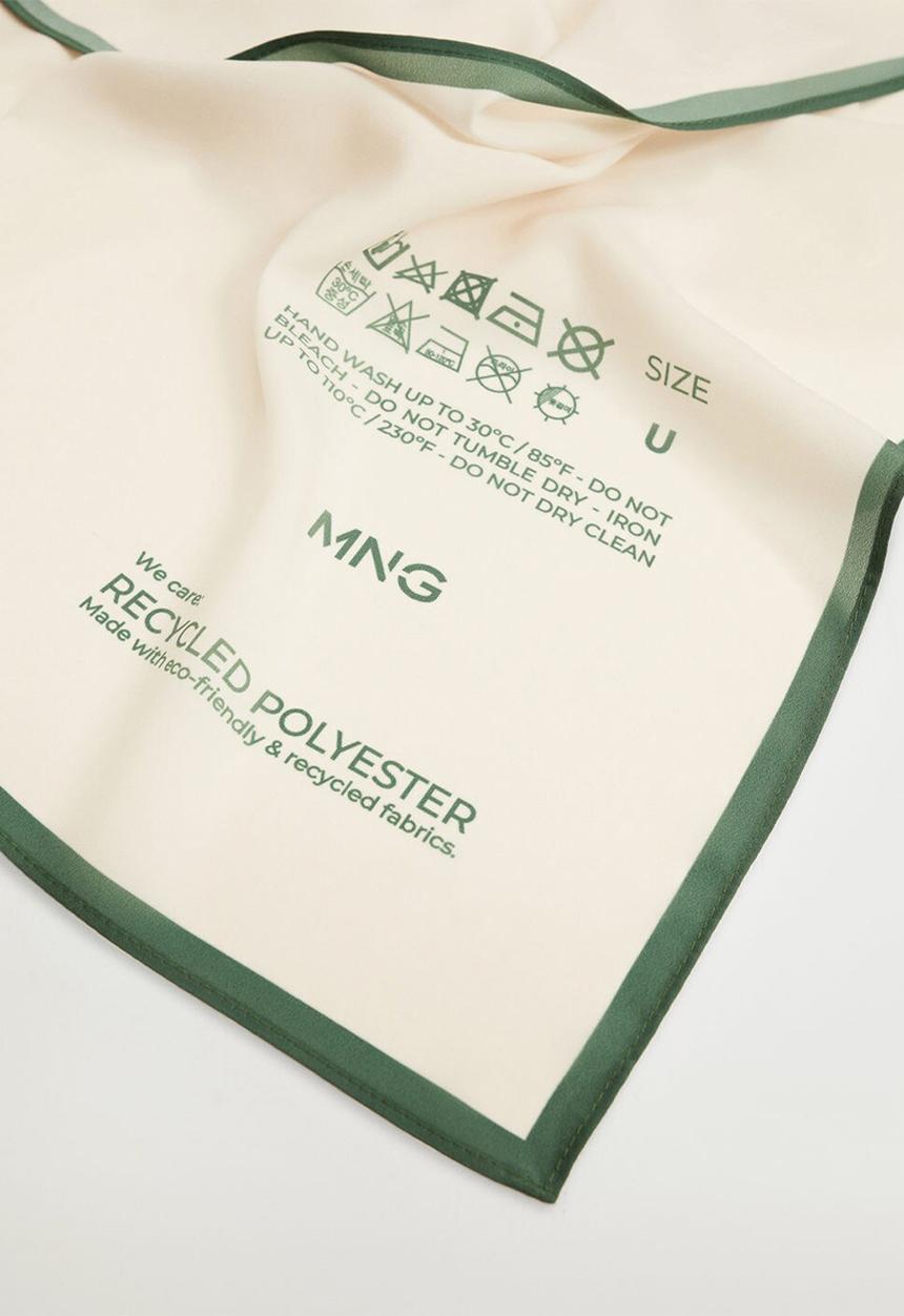 MANGO - Printed scarf - off white