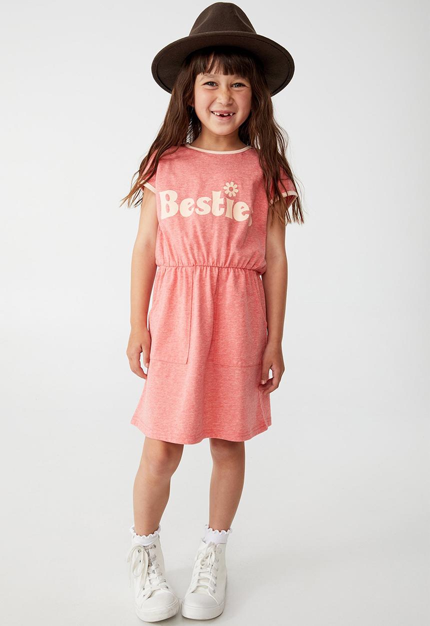 Cotton On - Sigrid short sleeve dress - pink