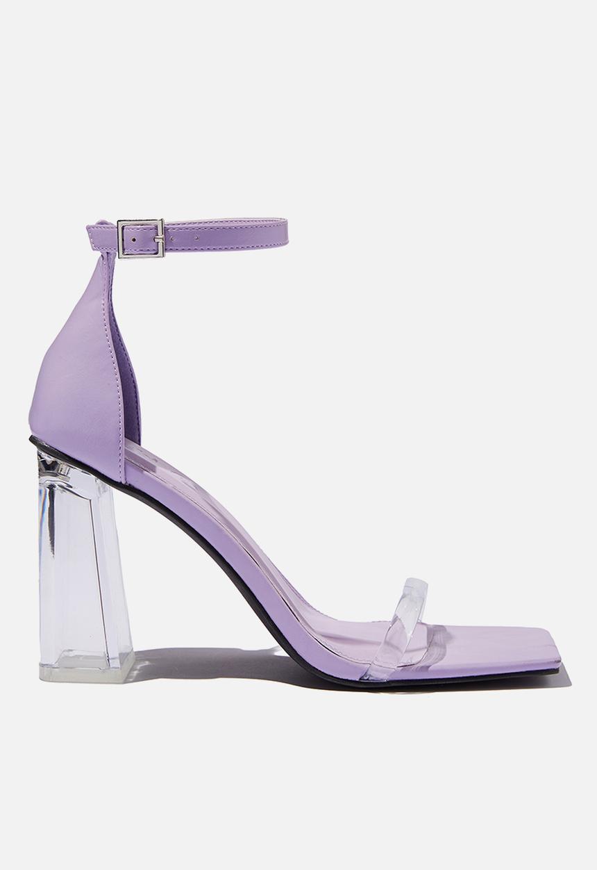 Cotton On - Quinn block heel - violet perspex