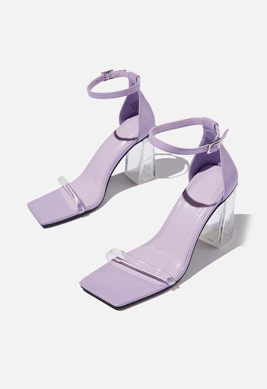 Cotton On - Quinn block heel - violet perspex