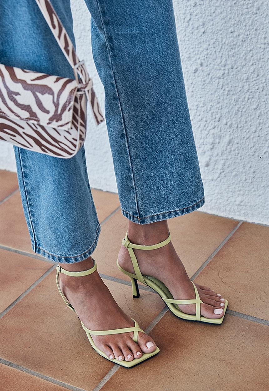 Cotton On - Sasha ankle strap heel - retro green pu