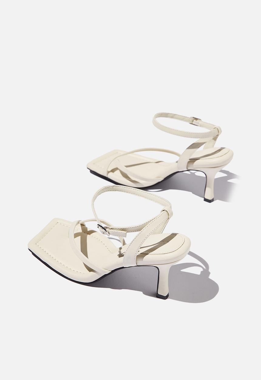 Cotton On - Sasha ankle strap heel - ivory pu