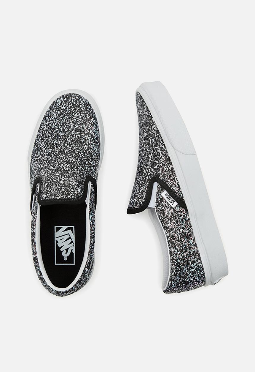 Vans - Classic slip-on - (shiny party) black/true white