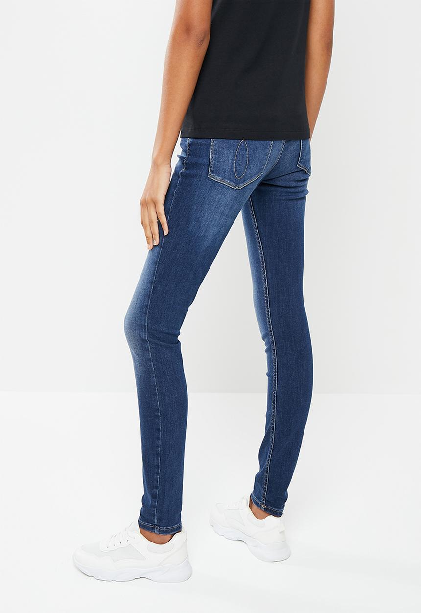 Calvin Klein - Ckj 011 mid rise skinny -  blue