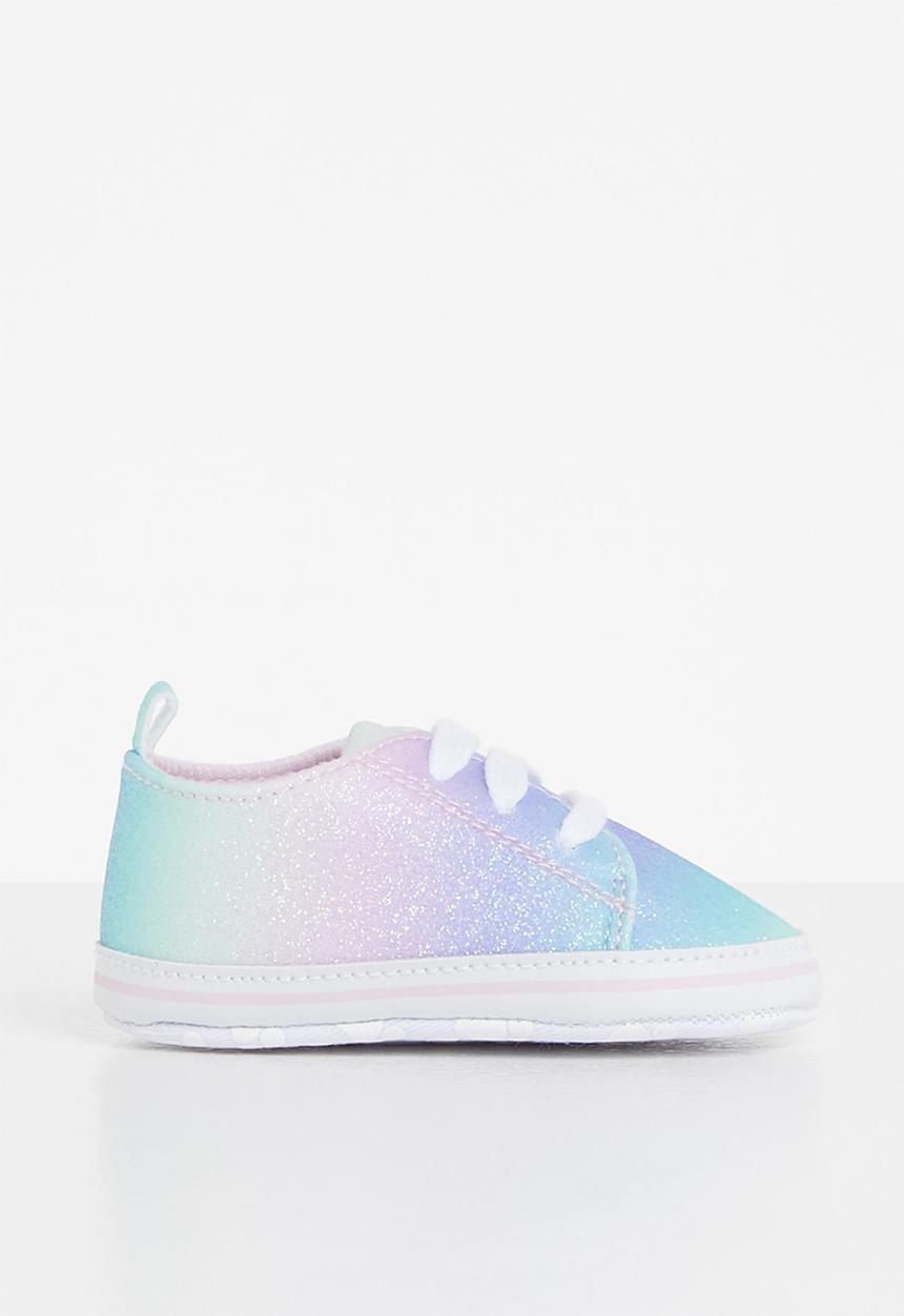 Pop Candy - Baby girls glitter sneaker- multi