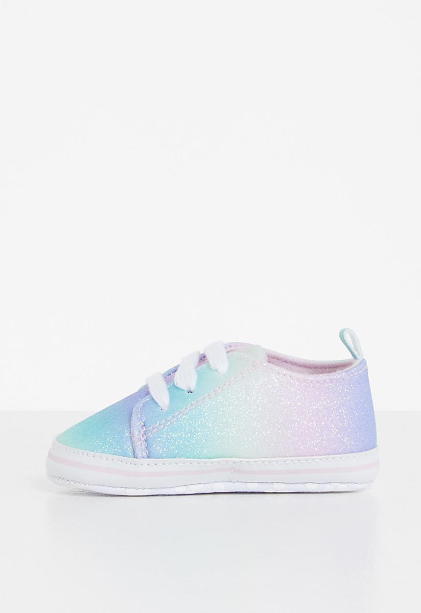 Pop Candy - Baby girls glitter sneaker- multi