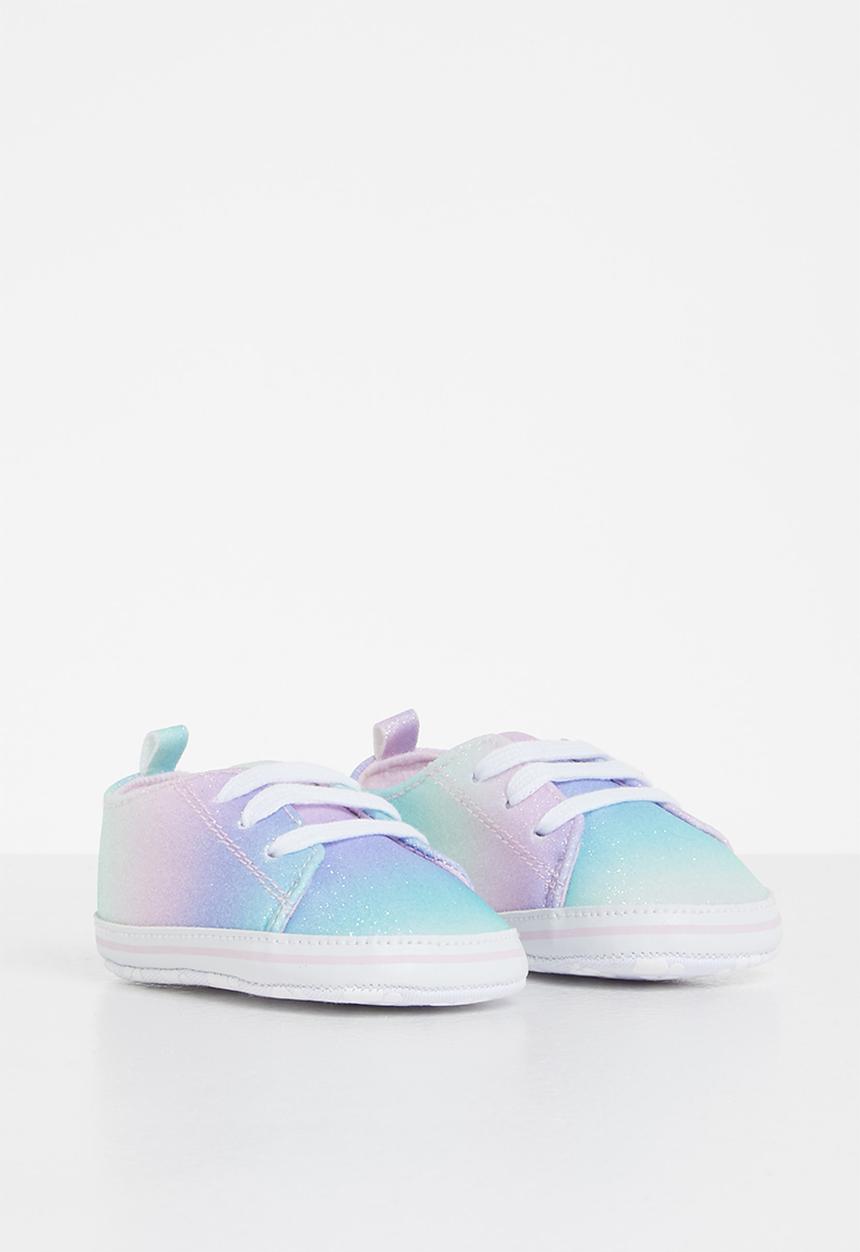 Pop Candy - Baby girls glitter sneaker- multi