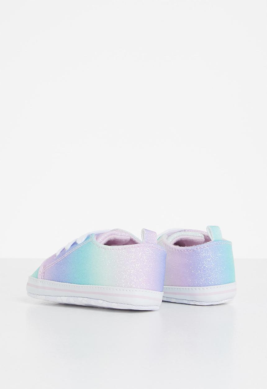 Pop Candy - Baby girls glitter sneaker- multi