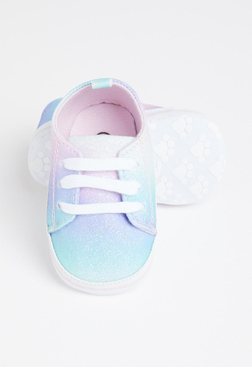 Pop Candy - Baby girls glitter sneaker- multi
