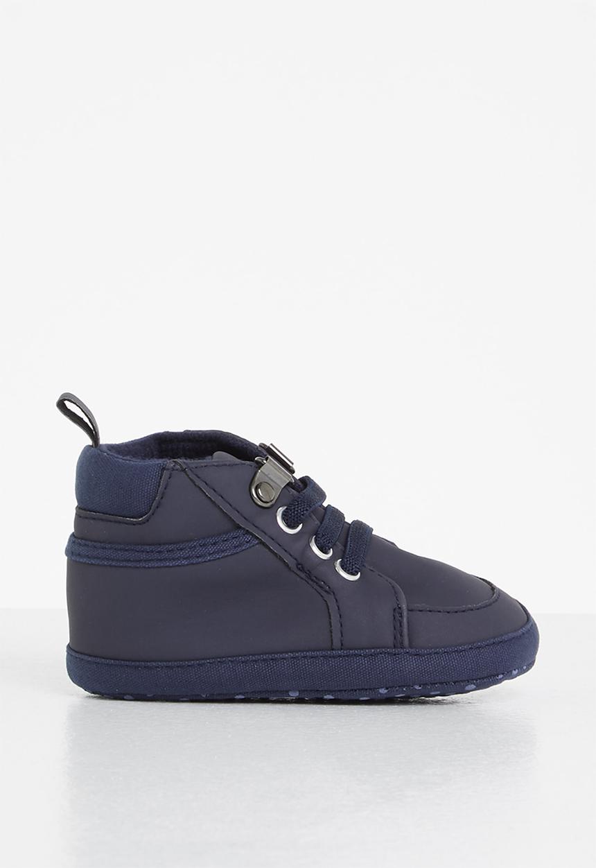 Pop Candy - Baby boys hi top sneaker - navy