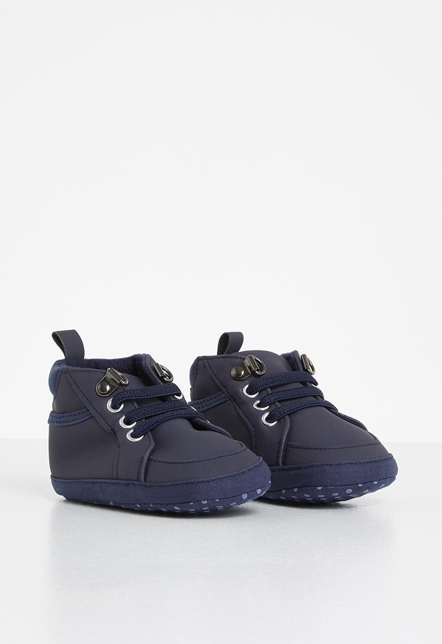 Pop Candy - Baby boys hi top sneaker - navy