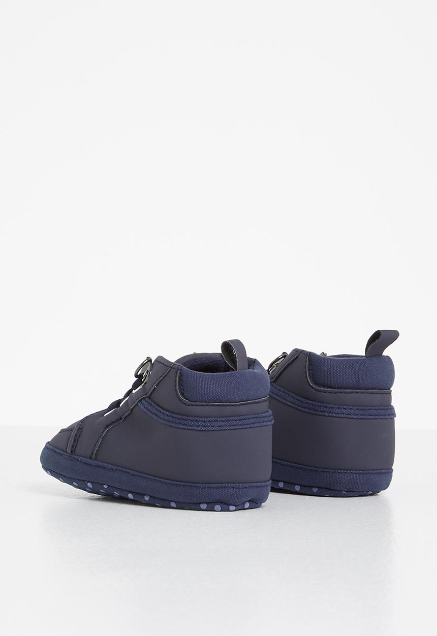 Pop Candy - Baby boys hi top sneaker - navy