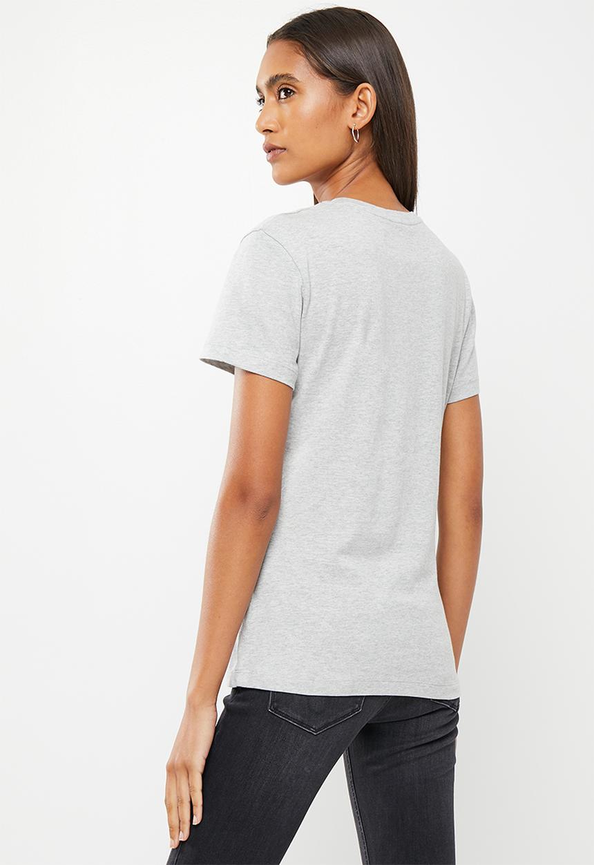 Calvin Klein - Core monogram logo regular fit tee - grey