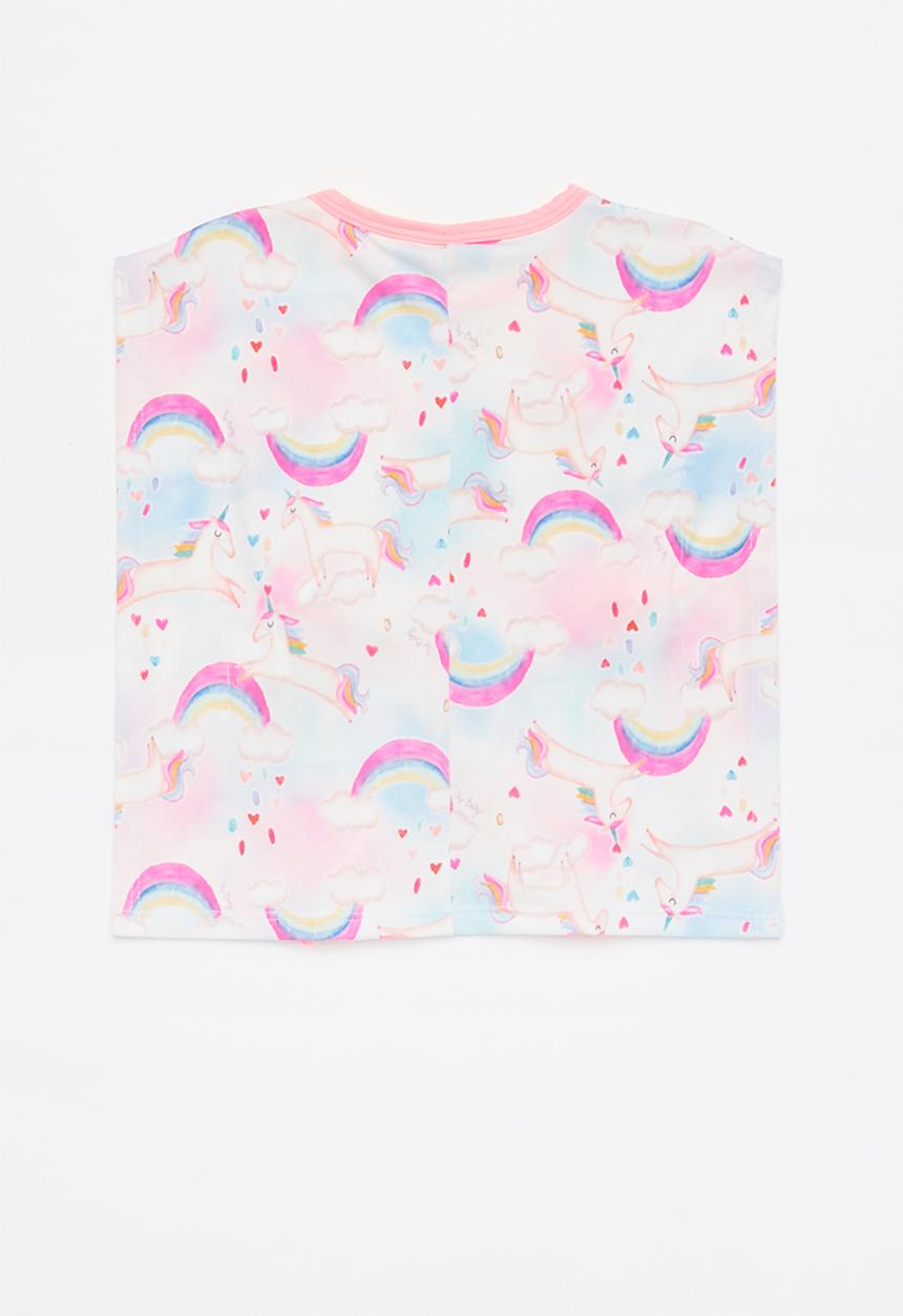 UP Baby - Beach cover up - light blue & pink