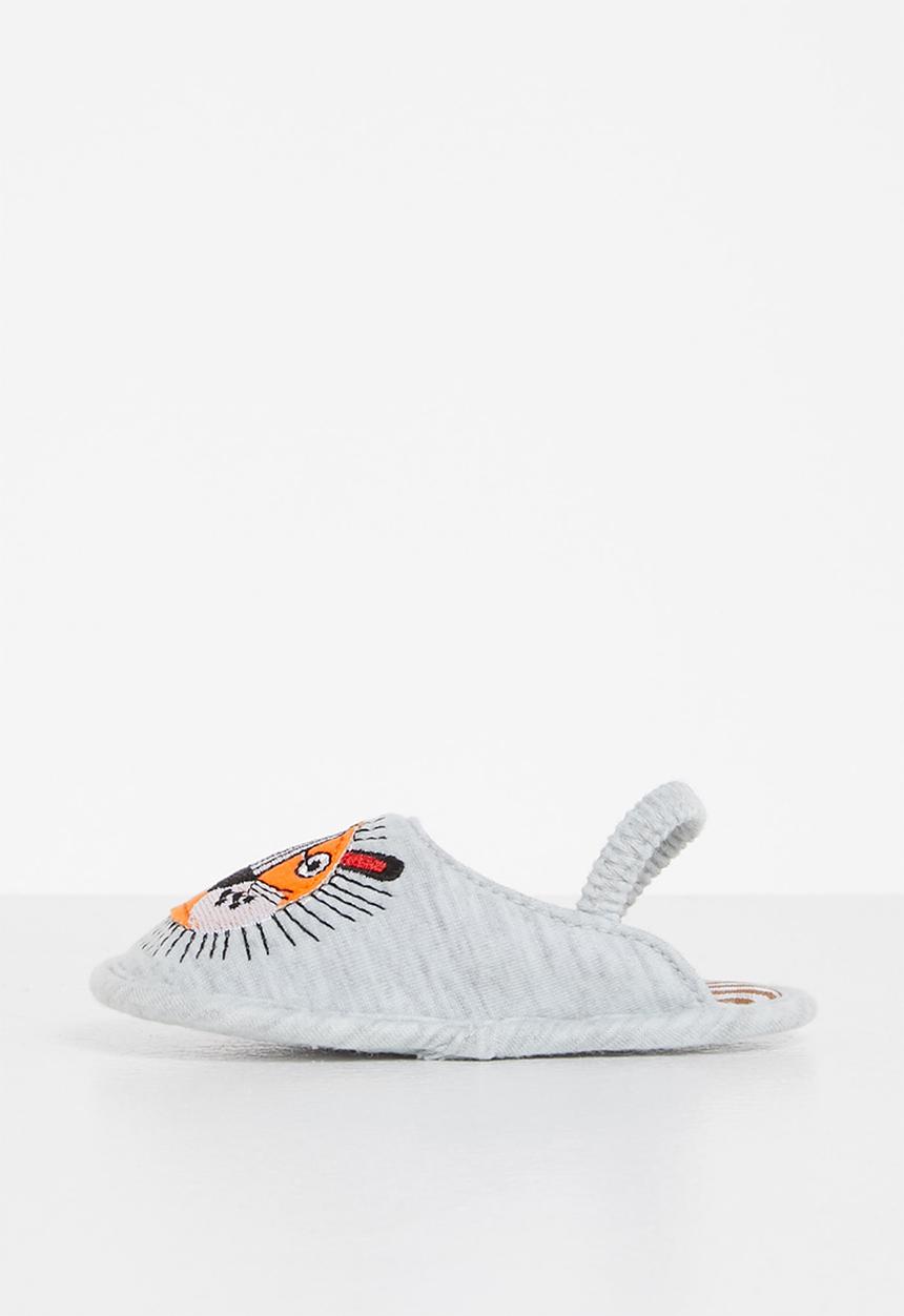 Pop Candy - Baby printed slipper - grey