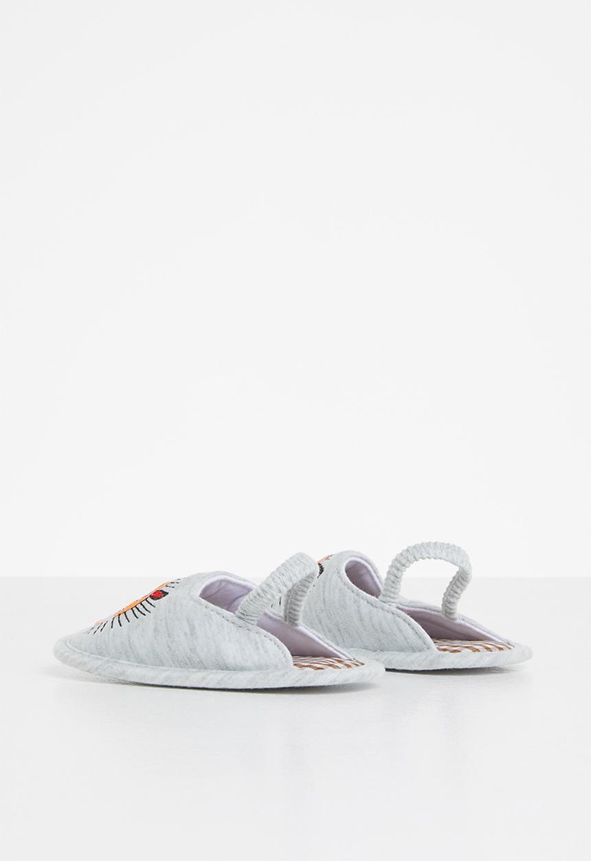 Pop Candy - Baby printed slipper - grey