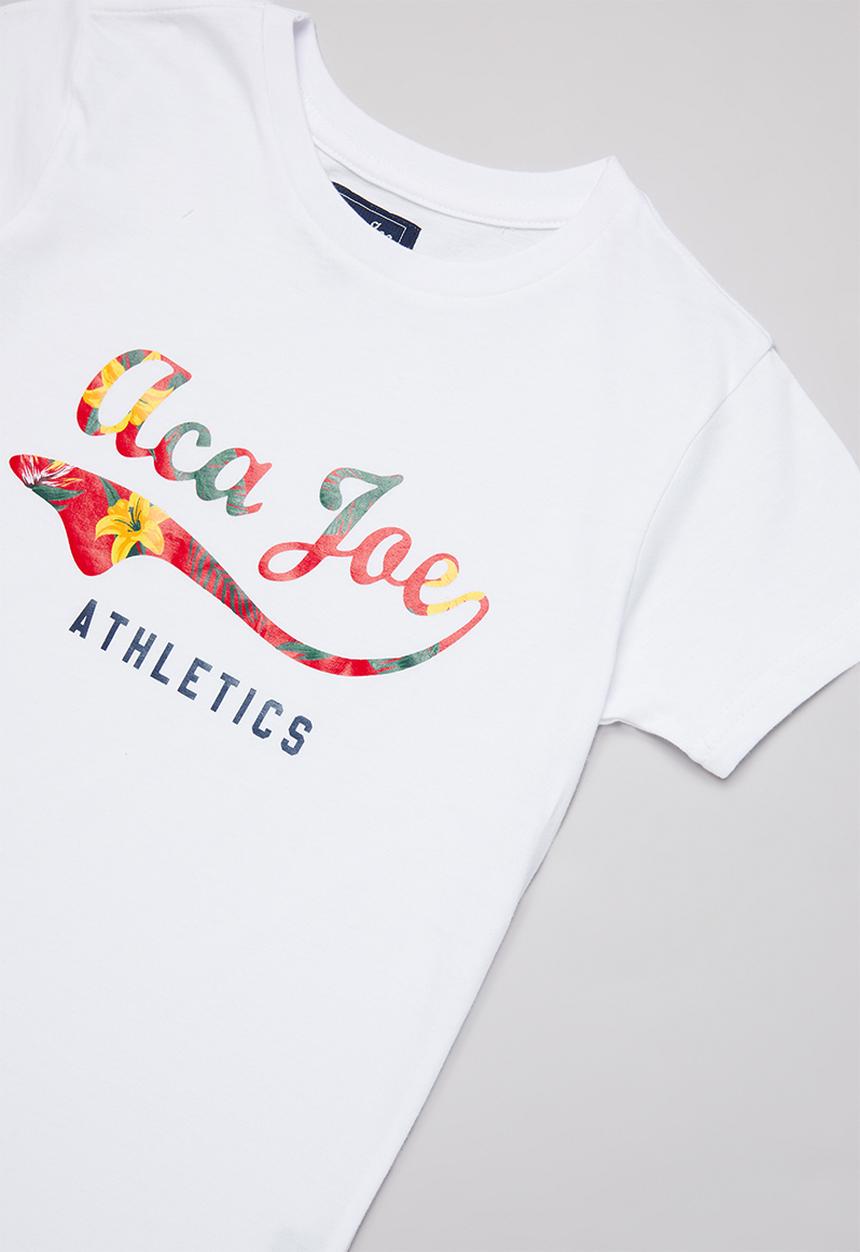 Aca Joe - Girls aca joe printed T-shirt - white