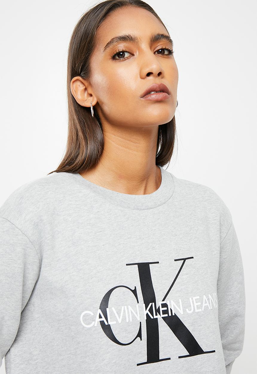 Calvin Klein - Core monogram logo sweatshirt - grey
