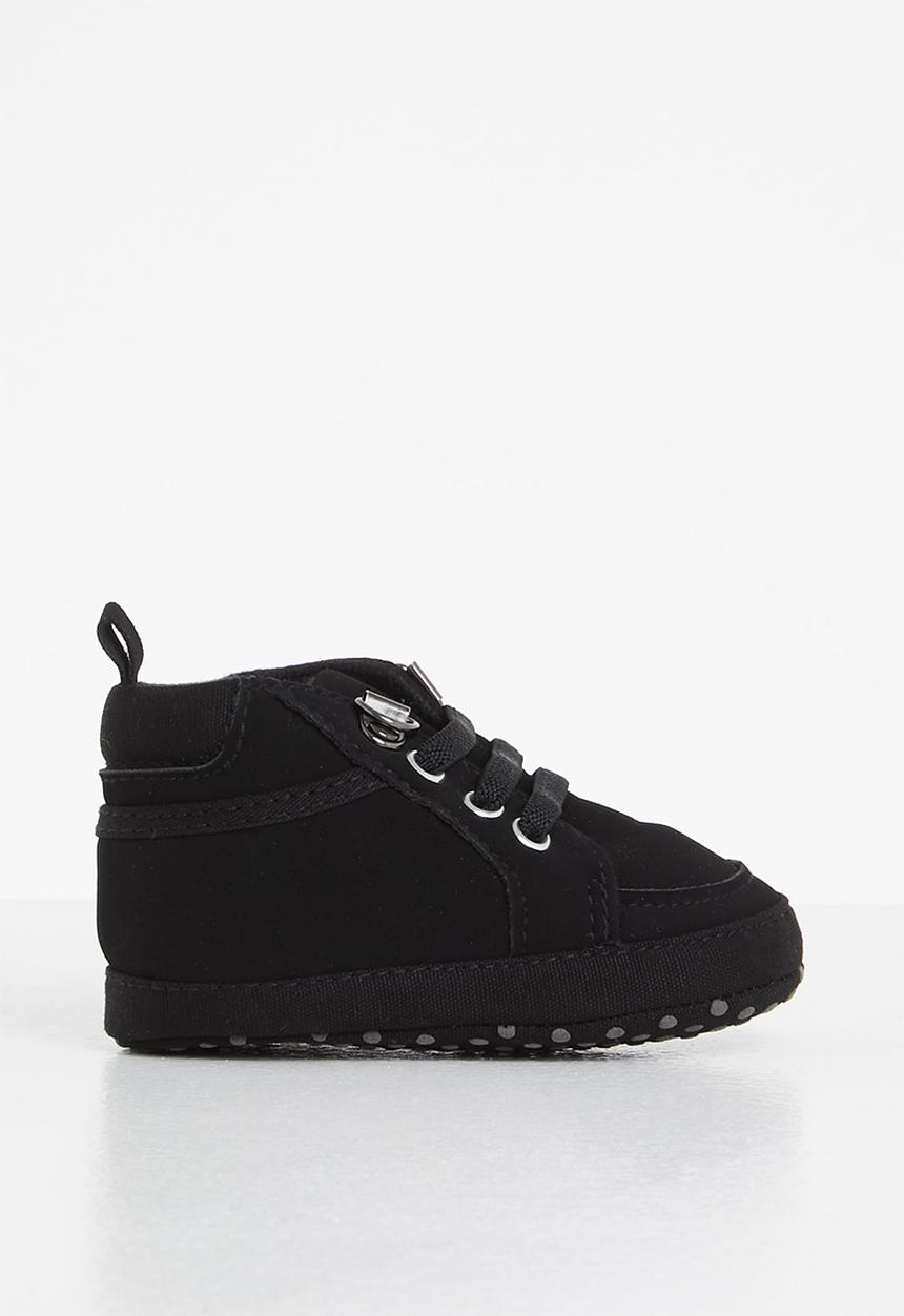 Pop Candy - Baby boys hi top sneaker - black