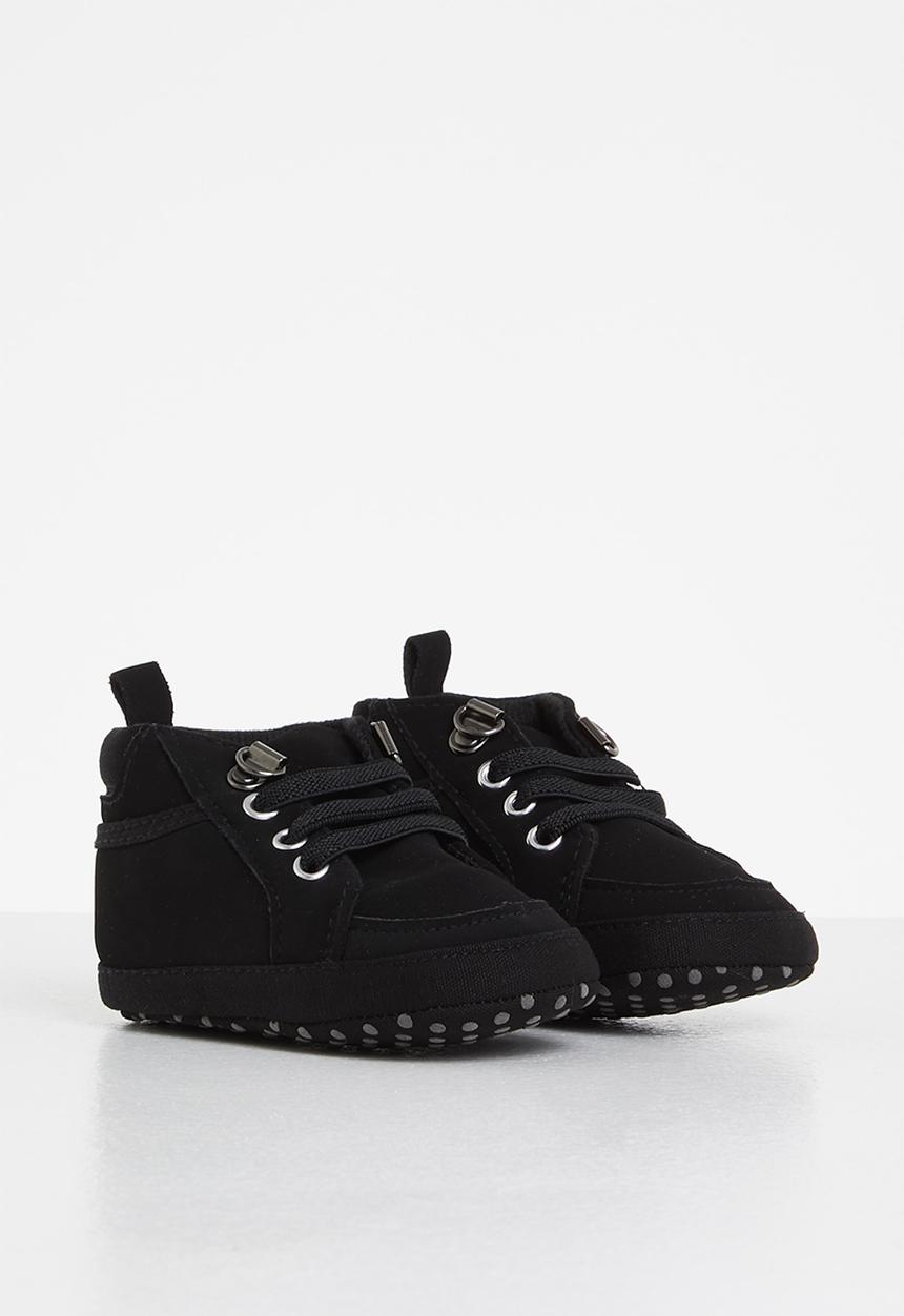 Pop Candy - Baby boys hi top sneaker - black