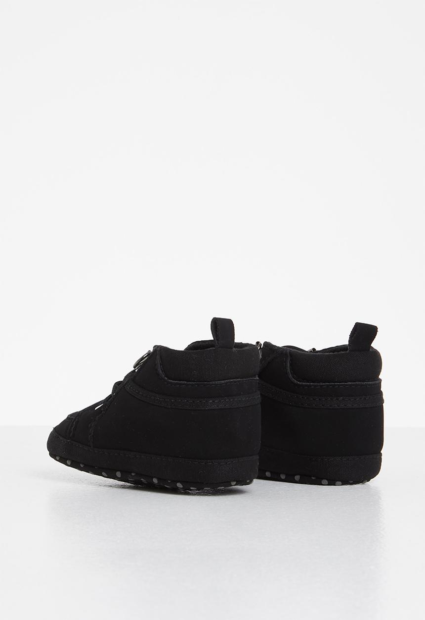 Pop Candy - Baby boys hi top sneaker - black