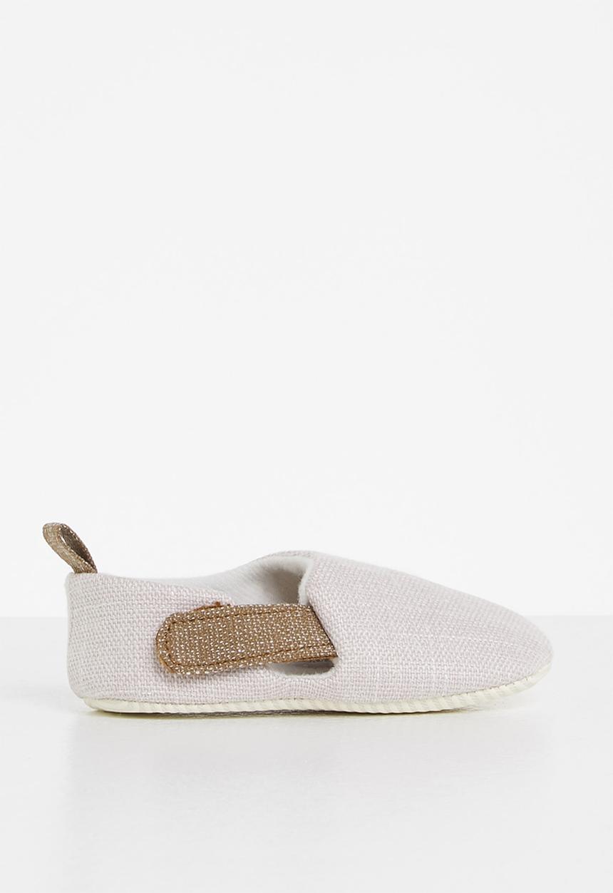 Pop Candy - Baby boys slip on shoe - stone