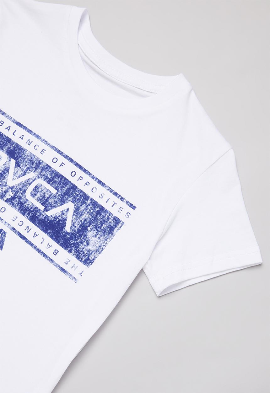RVCA - Double opposite short sleeve tee boy - white