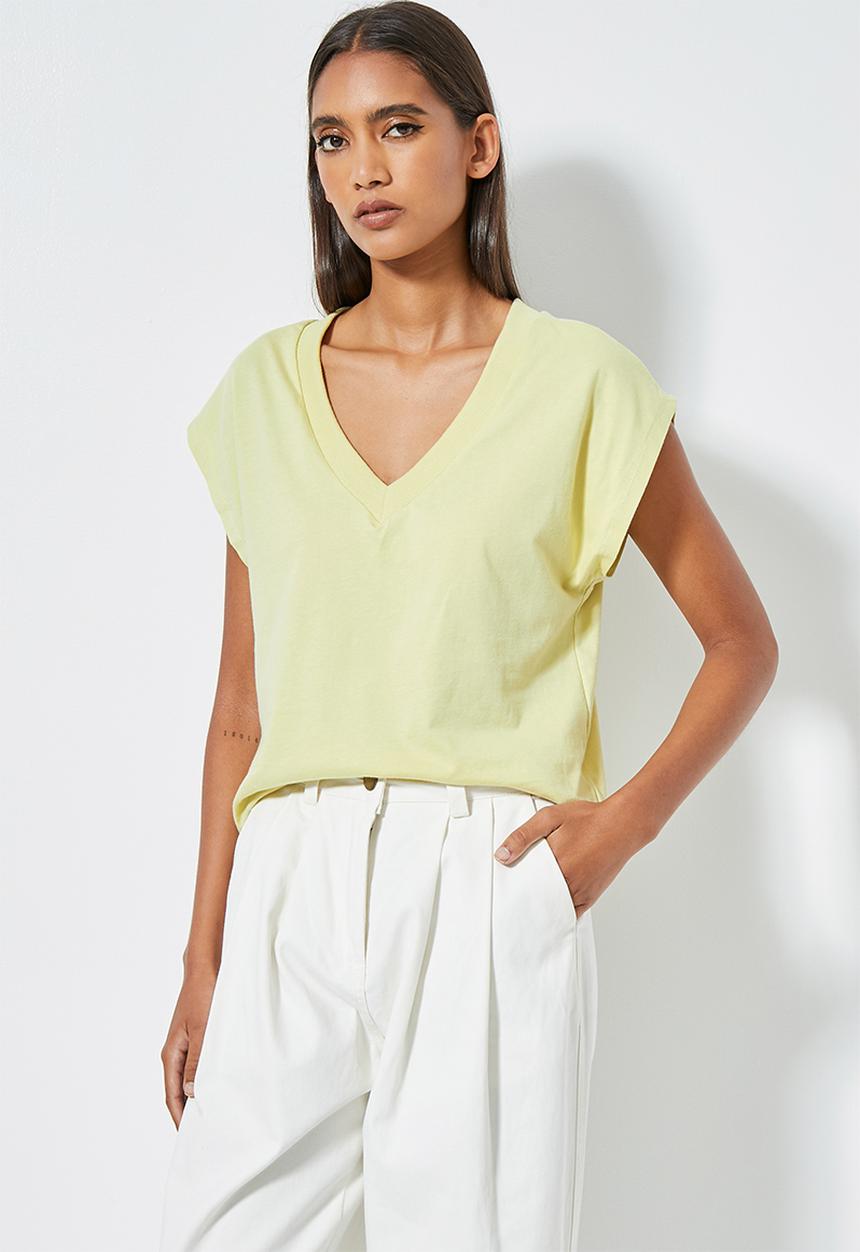 Superbalist - V-neck relaxed tee - light mint