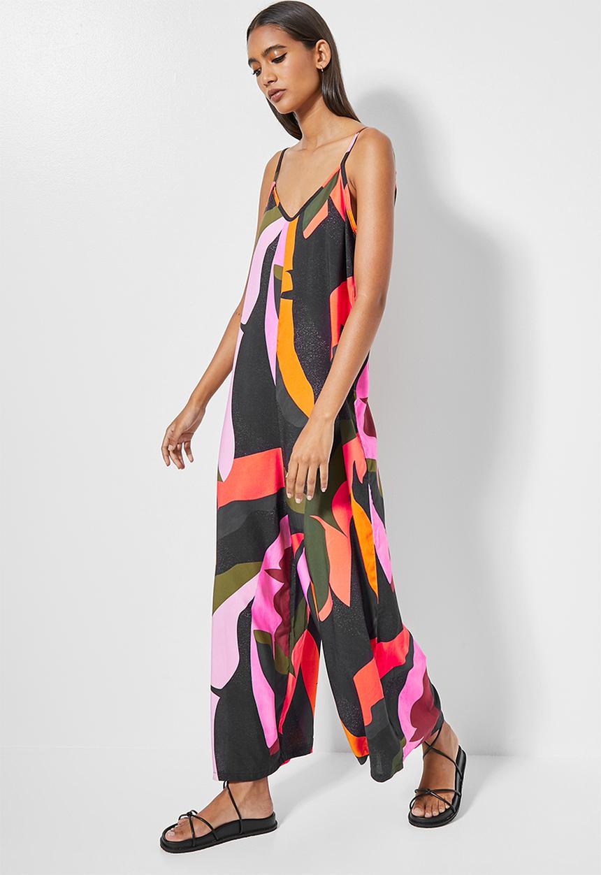 Superbalist - Low back jumpsuit - tropical shapes
