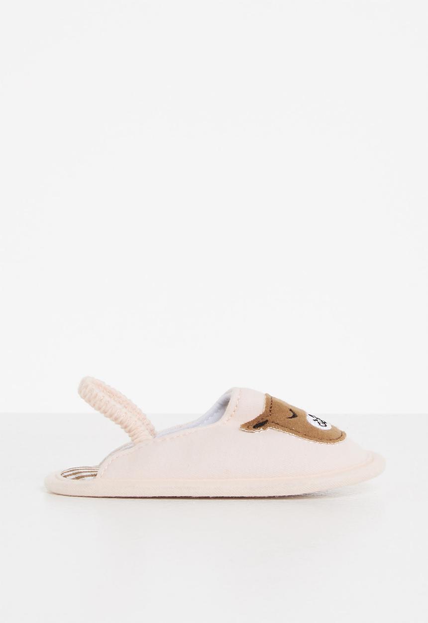 Pop Candy - Baby bear slipper - peach
