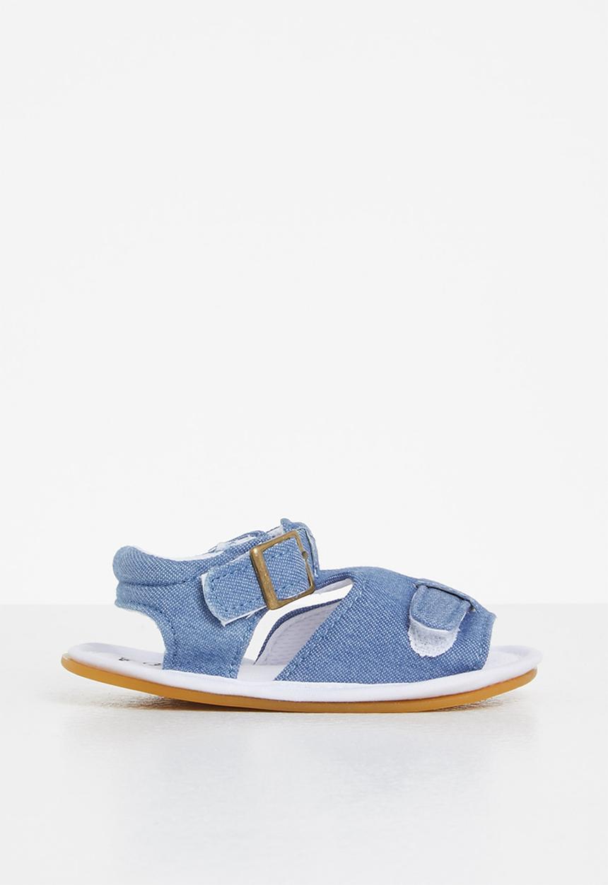 Pop Candy - Baby boys denim sandal - blue