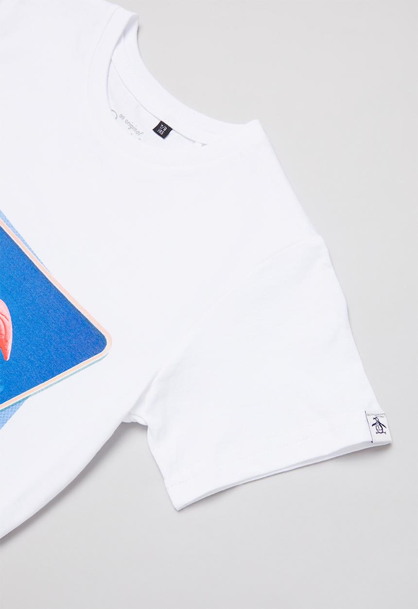 Original Penguin - Lawn flamingo tee - bright white