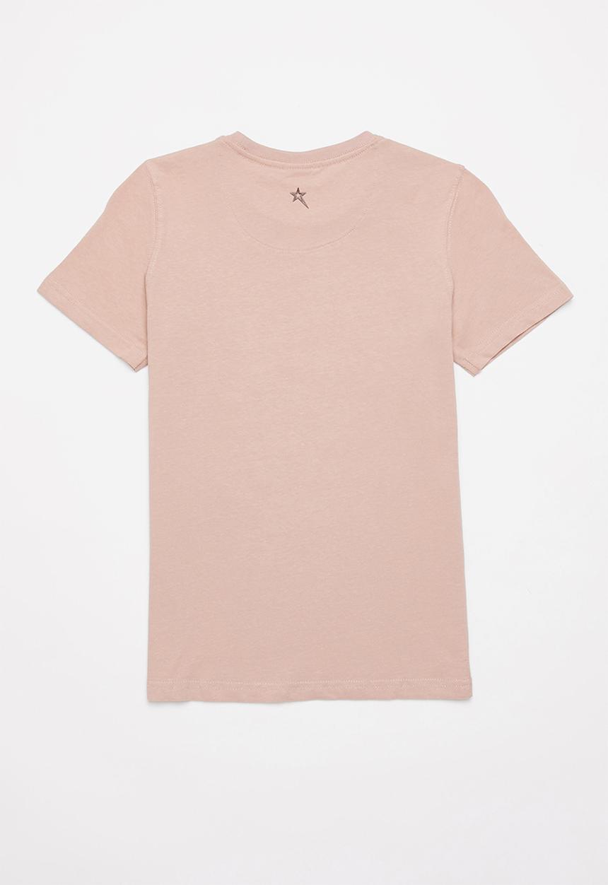 SOVIET - B firmino boys short sleeve logo tee - salmon