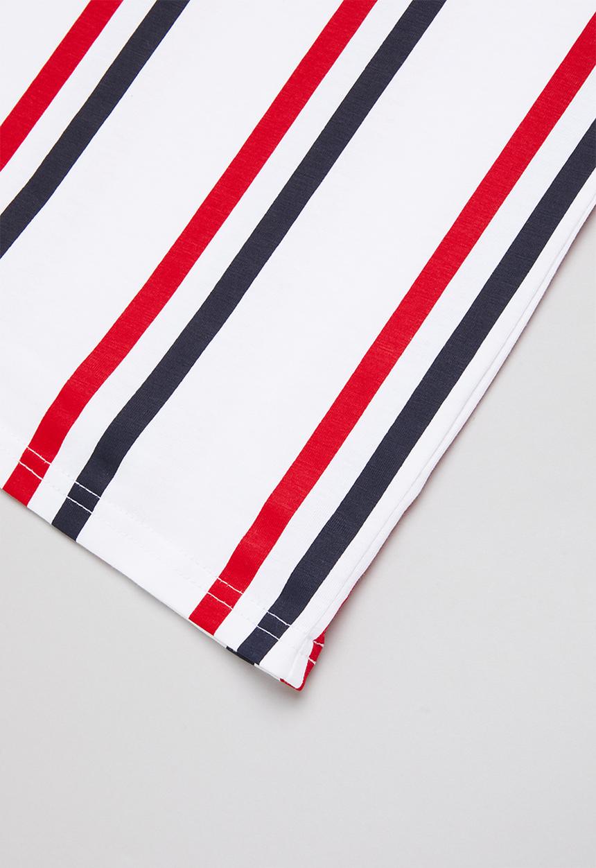 POLO - Boys liam vertical striped tee - multi 