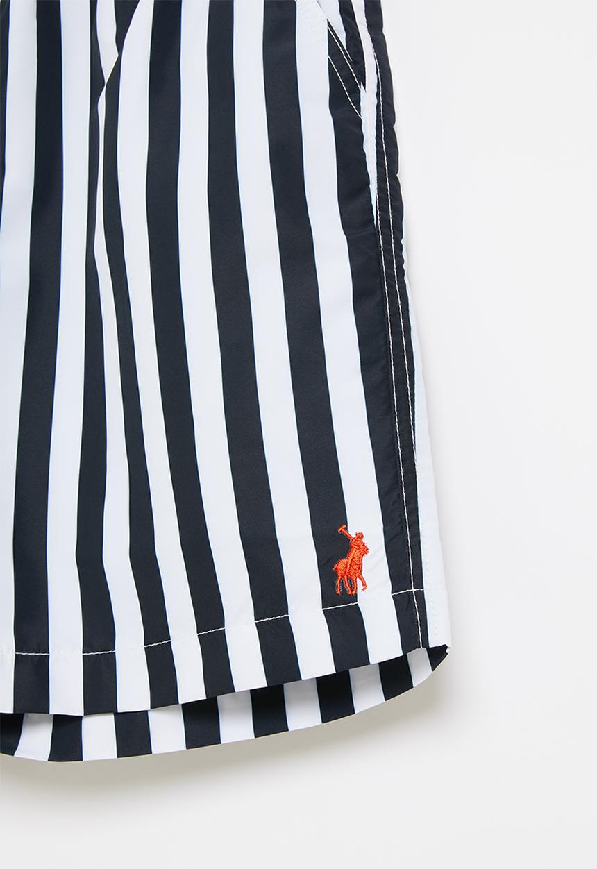 POLO - Girls hannah striped short - navy & white 