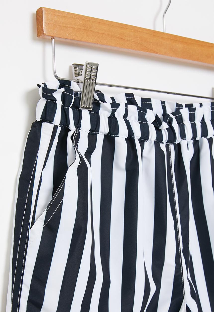 POLO - Girls hannah striped short - navy & white 