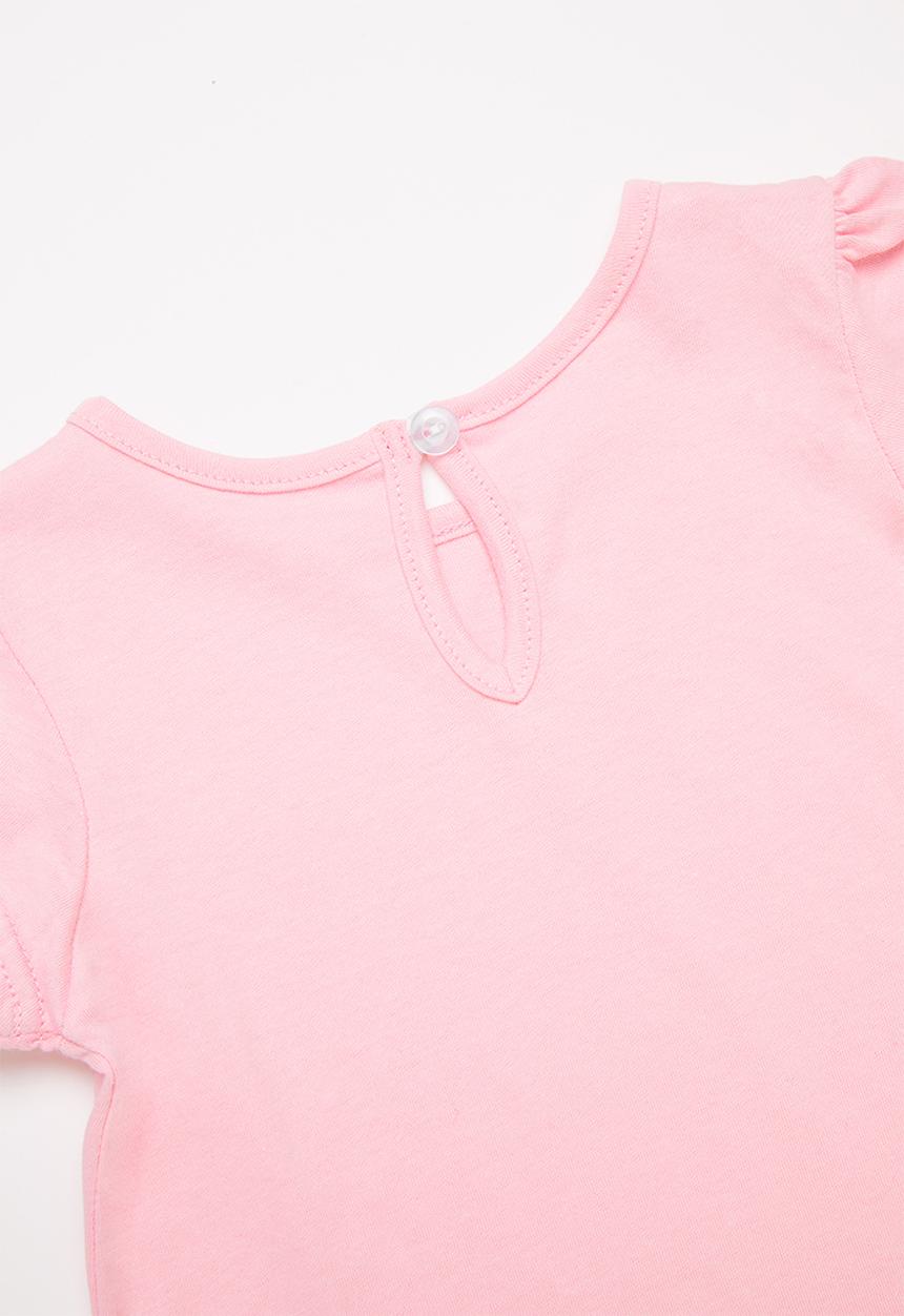 Pop Candy - Baby girls 2 pack design tee - navy & pink