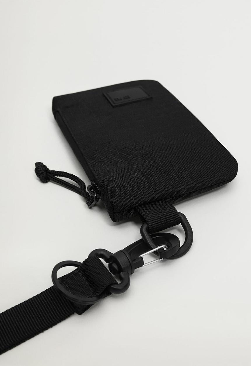 MANGO - Card holder sk8 - black.