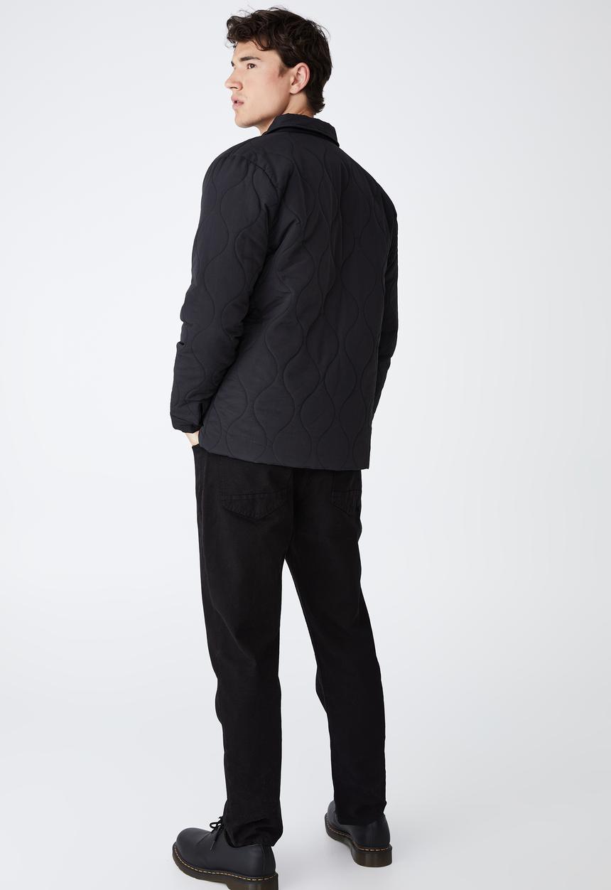 Cotton On - Recycled harrington jacket - washed black
