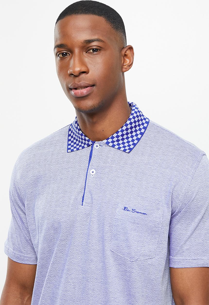 Ben Sherman - Mercerized golfer - blue