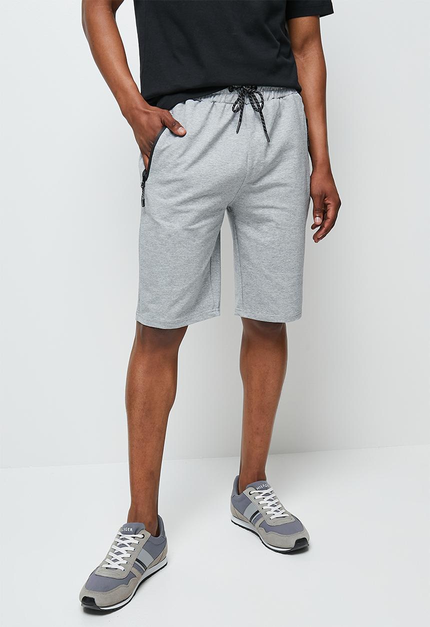 Lark & Crosse - Slim fit sweat shorts - grey 